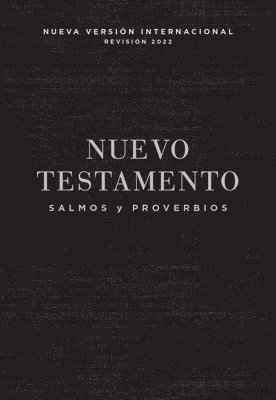 bokomslag Nvi, Nuevo Testamento De Bolsillo, Con Salmos Y Proverbios, Tapa Rustica, Negro
