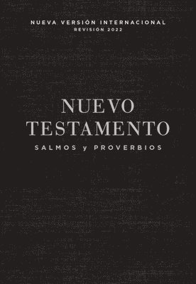 NVI, Nuevo Testamento de bolsillo, con Salmos y Proverbios, Revision 2022, Tapa Rustica, Negro