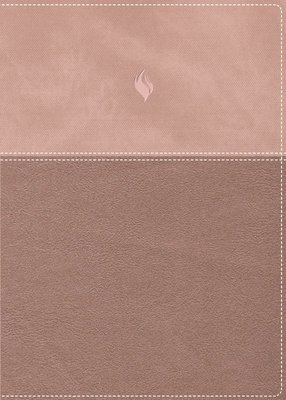 Rvr60, Biblia de Estudio de la Vida Plena, Edición Clásica, Leathersoft DOS Tonos Oro Rosa, Palabras de Jesús En Rojo, Comfort Print
