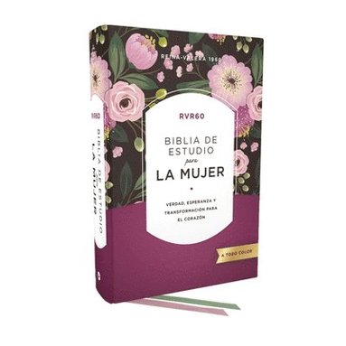 bokomslag RVR60 Biblia de estudio para la mujer, Tapa dura, Interior a color, Comfort Print