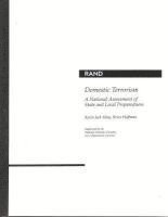Kevin Jack Riley, Bruce Hoffman, K. J. Riley, B. Hoffman, K J Riley - Domestic Terrorism, Häftad