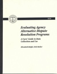 bokomslag Evaluating Agency Alternative Dispute Resolution Programs