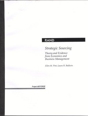 Ellen M. Pint, Laura H. Baldwin - Strategic Sourcing, Häftad