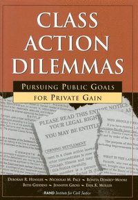 bokomslag Class Action Dilemmas