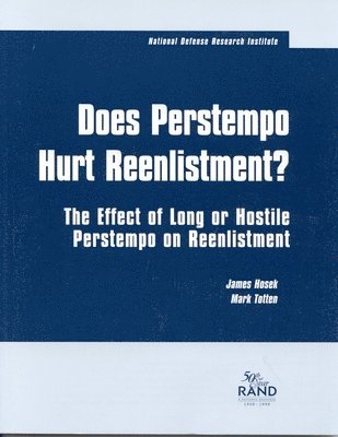 bokomslag Does Perstempo Hurt Reenlistment?