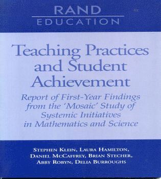 Stephen P. Klein, Laura Hamilton, Daniel McCaffrey, Brian M. Stecher, Abby Robyn, Delia Burroughs - Teaching Practices and Student Achievement, Häftad