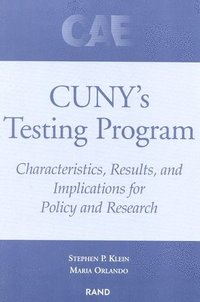 bokomslag CUNY's Testing Program