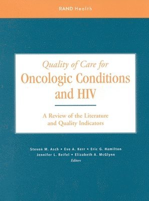 bokomslag Quality of Care for Oncologic Conditions and HIV