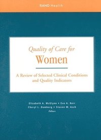 bokomslag Quality of Care for Women