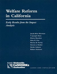 bokomslag Welfare Reform in California