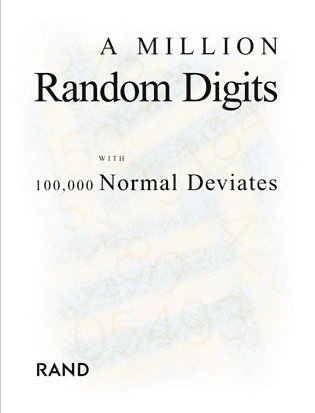 bokomslag Million Random Digits with 100,000 Normal Deviates