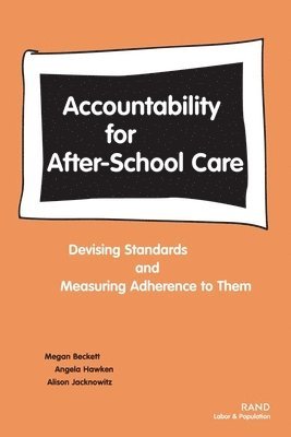 bokomslag Accountability for After-school Care