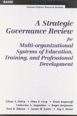 bokomslag A Strategic Governance Review for Multi-organizational Systems of Education, Training and Professional Development