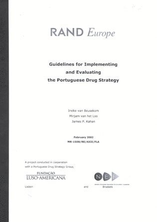 bokomslag Guidelines for Implementing and Evaluating the Portuguese Drug Strategy