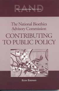 bokomslag The National Bioethics Advisory Commission
