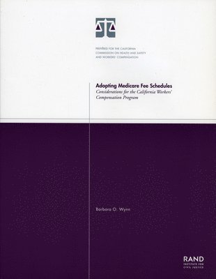 Barbara Wynn - Adopting Medicare Fee Schedules, Häftad