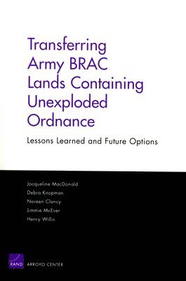 Jacqueline MacDonald, Debra Knopman, Noreen Clancy, Jimmie McEver, Henry Willis - Transferring Army BRAC Lands Containing Unexploded Ordnance, Häftad