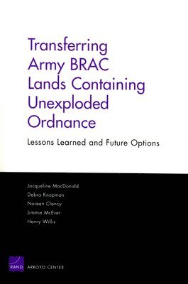 bokomslag Transferring Army BRAC Lands Containing Unexploded Ordnance