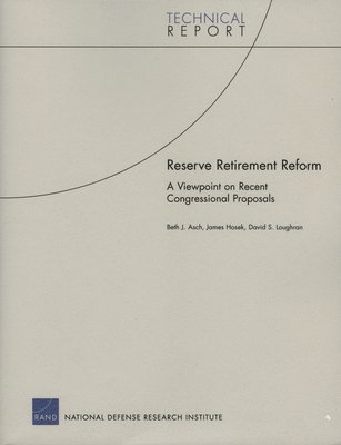 bokomslag Reserve Retirement Reform