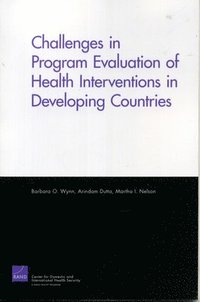 bokomslag Challenges of Programs Evaluation of Health Interventions in Developing Countries