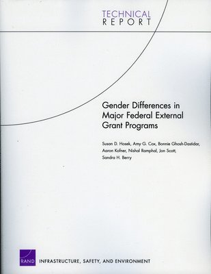 Gender Differences in Major Federal External Grant Programs 1