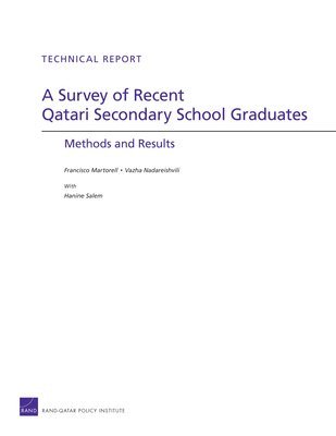 Francisco Martorell, Vazha Nadareishvili - Survey of Recent Qatari Secondary School Graduates, Häftad