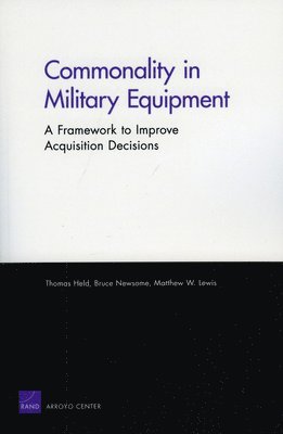 bokomslag Commonality in Military Equipment