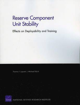 Thomas Lippiatt, Michael J. Polich, Michael J Polich - Reserve Component Unit Stability, Häftad