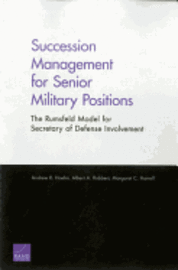 bokomslag Succession Management for Senior Military Positions