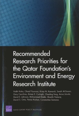 bokomslag Recommended Research Priorities for the Qatar Foundation's Environment and Energy Research Institute