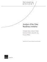 bokomslag Analysis of the Cities Readiness Initiative