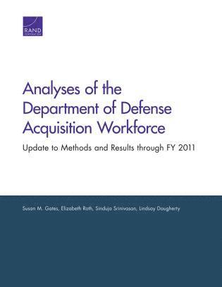 Susan M. Gates, Elizabeth Roth, Sinduja Srinivasan, Lindsay Daugherty - Analyses of the Department of Defense Acquisition Workforce, Häftad