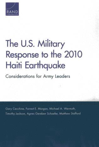 bokomslag U.S. Military Response to the 2010 Haiti Earthquake