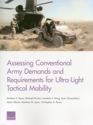Matthew E. Boyer, Michael Shurkin, Jonathan P. Wong, Ryan Schwankhart, Adam Albrich, Matthew W. Lewis, Christopher G. Pernin - Assessing Conventional Army Demands and Requirements for Ultra-Light Tactical Mobility, Häftad