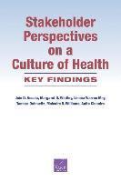 Stakeholder Perspectives on a Culture of Health 1