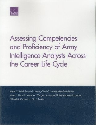 Assessing Competencies and Proficiency of Army Intelligence Analysts Across the Career Life Cycle 1