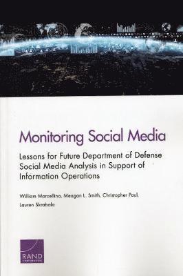 William Marcellino, Meagan L Smith, Christopher Paul, Lauren Skrabala, Meagan L. Smith - Monitoring Social Media, Häftad