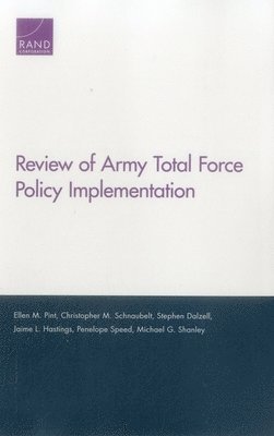 bokomslag Review of Army Total Force Policy Implementation