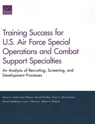 bokomslag Training Success for U.S. Air Force Special Operations and Combat Support Specialties