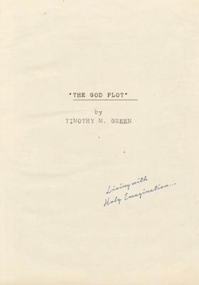 Timothy M. Green - The God Plot: Living with Holy Imagination, Häftad