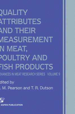 bokomslag Quality Attributes and Their Measurement in Meat, Poultry and Fish Products