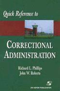 bokomslag Quick Reference to Correctional Administration