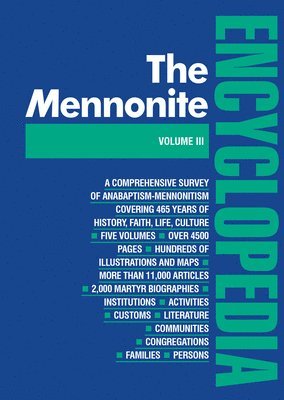 bokomslag Mennonite Encyclopedia/ Vol 3