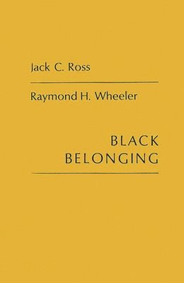 bokomslag Black Belonging