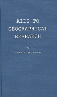 bokomslag Aids to Geographical Research