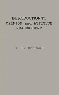 bokomslag Introduction to Opinion and Attitude Measurement
