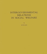 bokomslag Intergovernmental Relations in Social Welfare.