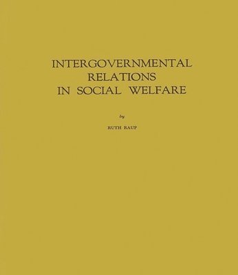 bokomslag Intergovernmental Relations in Social Welfare.