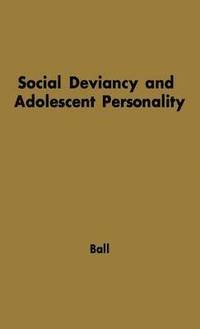bokomslag Social Deviancy and Adolescent Personality