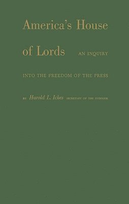 bokomslag America's House of Lords